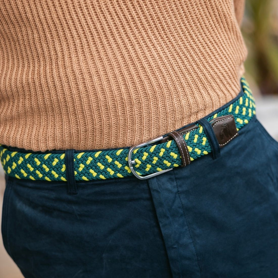 Woven Belt - Green Spot