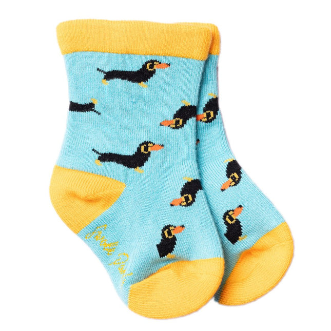 Children's Bamboo Socks - Children's Sausage Dog Bamboo Socks