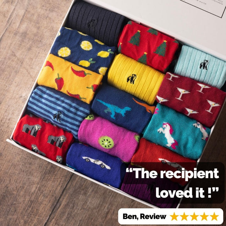 Build Your Own Bamboo Sock Gift Box – 15 Pairs