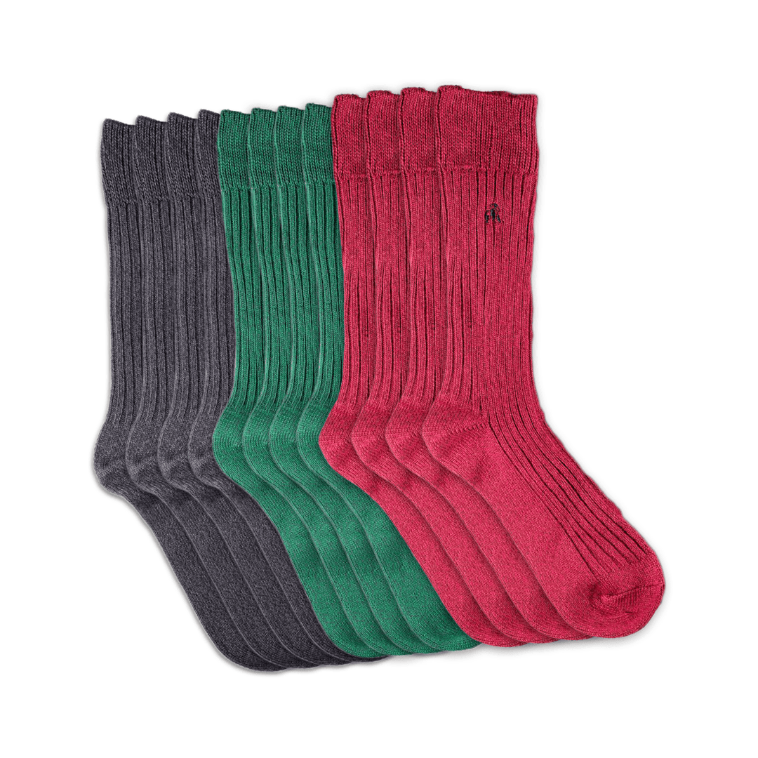 12 Pairs Bamboo Boot Socks - 40% OFF