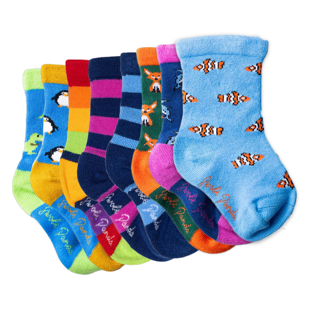 8 Pairs Children's Bamboo Socks - 30% OFF