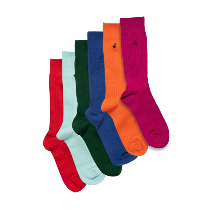 6 Pairs Women’s Ribbed Bamboo Socks – 30% Off