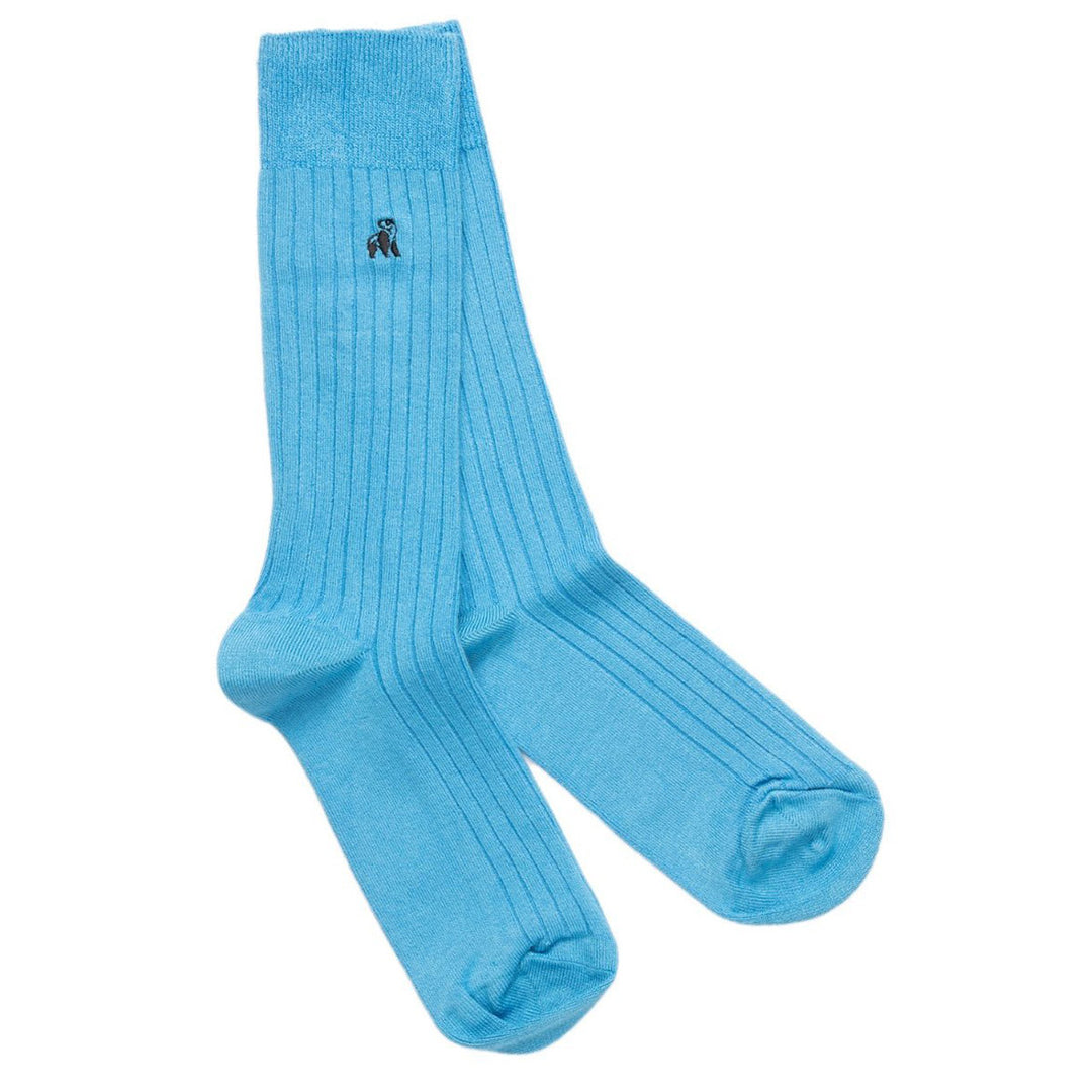 9 Pairs Men's Plain Ribbed Bamboo Socks - 40% OFF