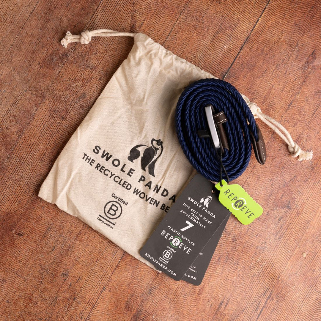 Woven Belt - Rich Pink Stripe