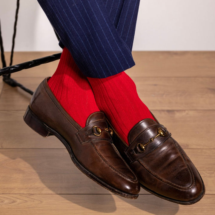 Classic Red Bamboo Socks