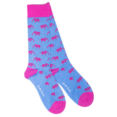 Pink Elephant Bamboo Socks