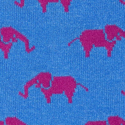 Pink Elephant Bamboo Socks