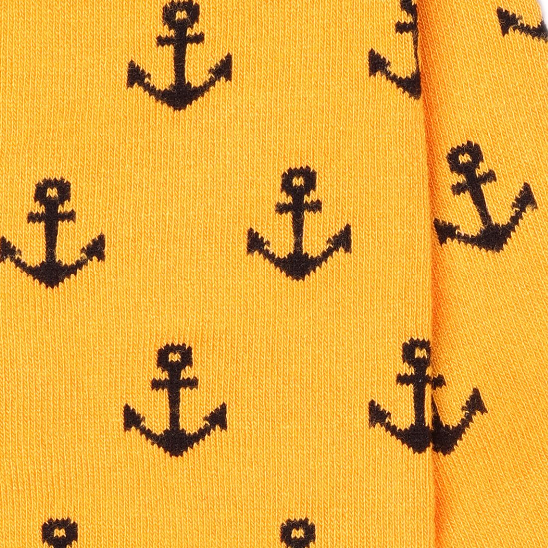 Yellow Anchor Bamboo Socks