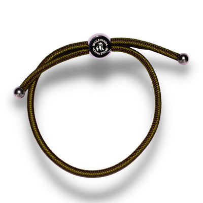 Rope Bracelet - Khaki & Brown Stripe