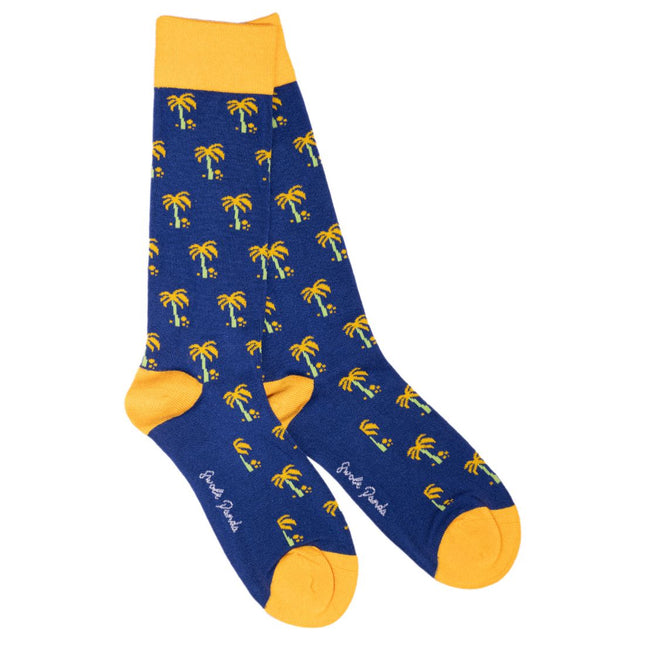 Funky Womens Socks - Palm Tree Bamboo Socks