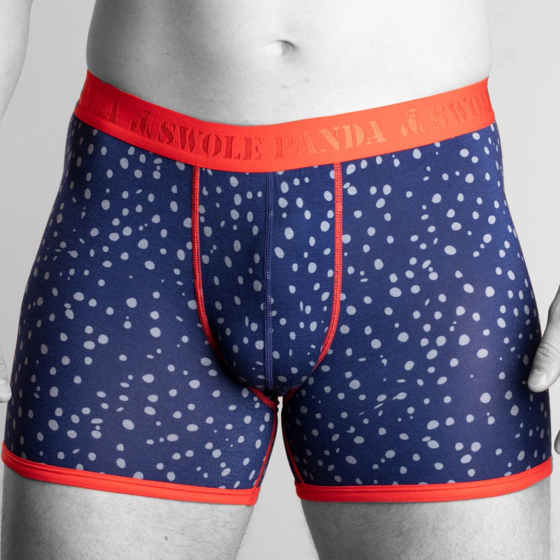 Bamboo Boxers 2 Pack - Red / Grey Spotted
