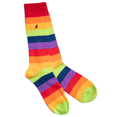 Pride Stripe Bamboo Sock Bundle - Four Pairs