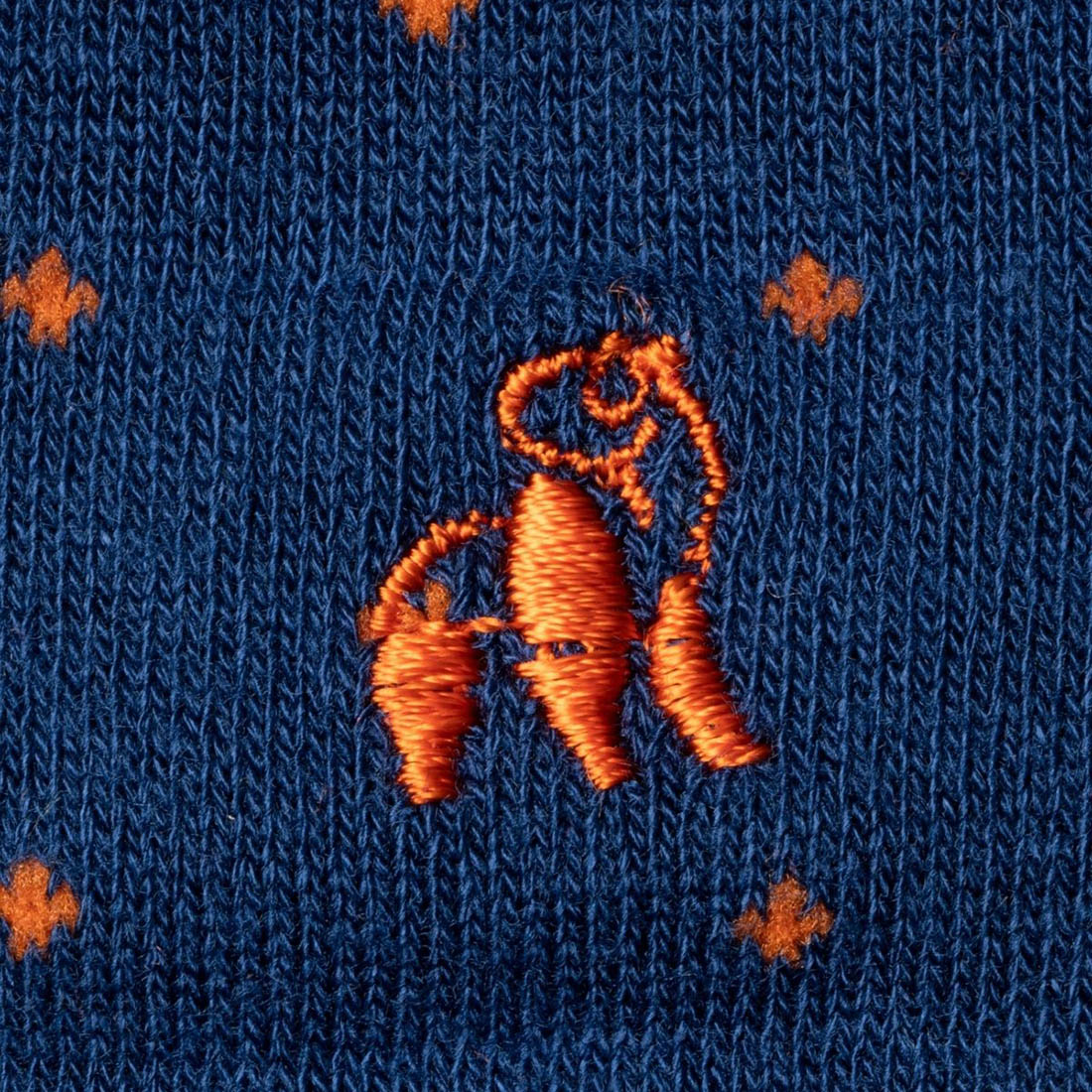 Orange and Blue Sock Bundle - Four Pairs
