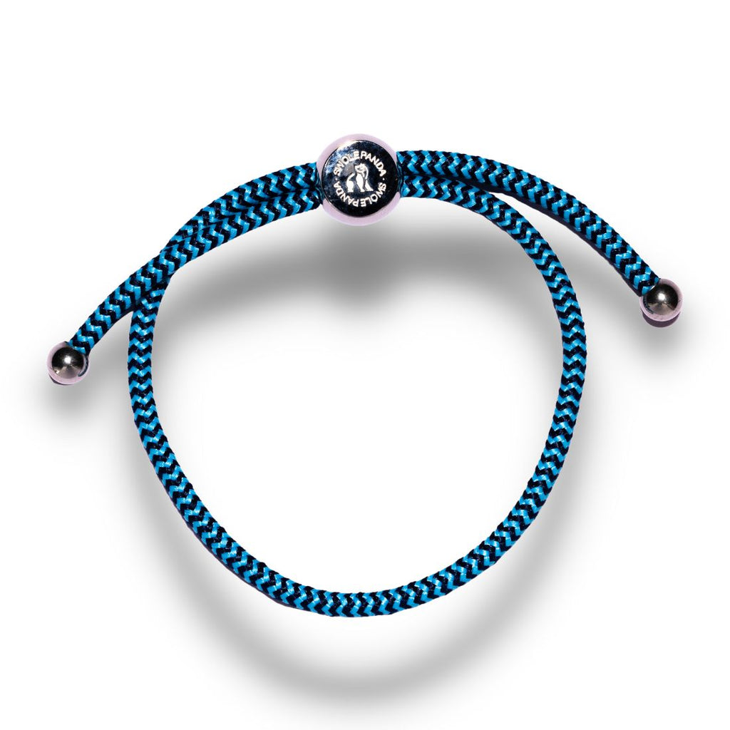 Rope Bracelet Sky Blue Zigzag