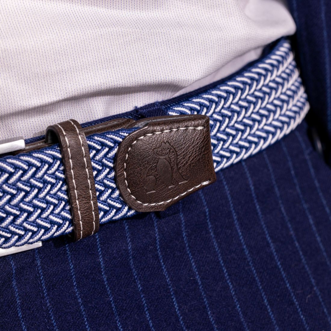 Woven Belt - Navy Fine Weave