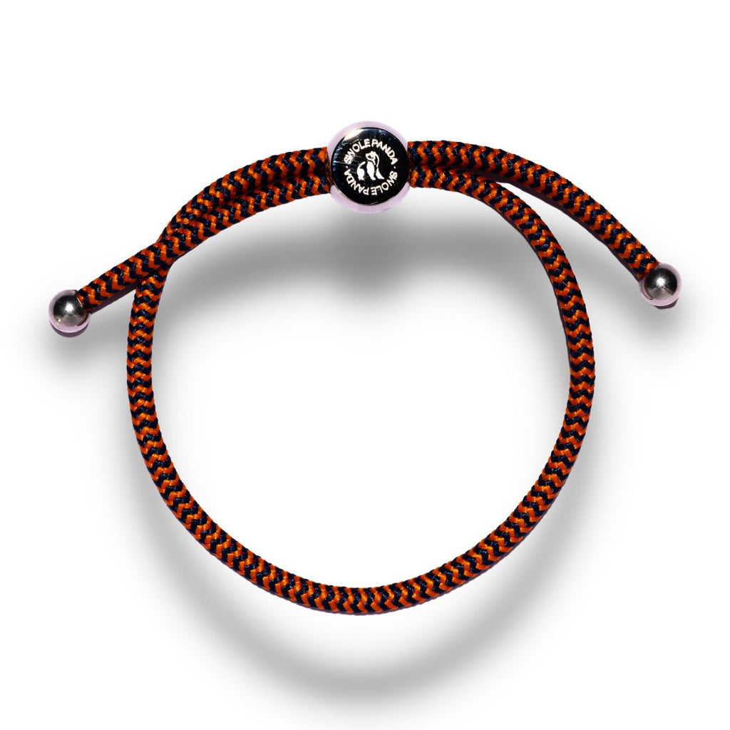 Rope Bracelet Orange & Zigzag