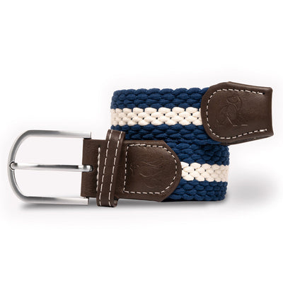 Woven Belt - Blue / White Stripe