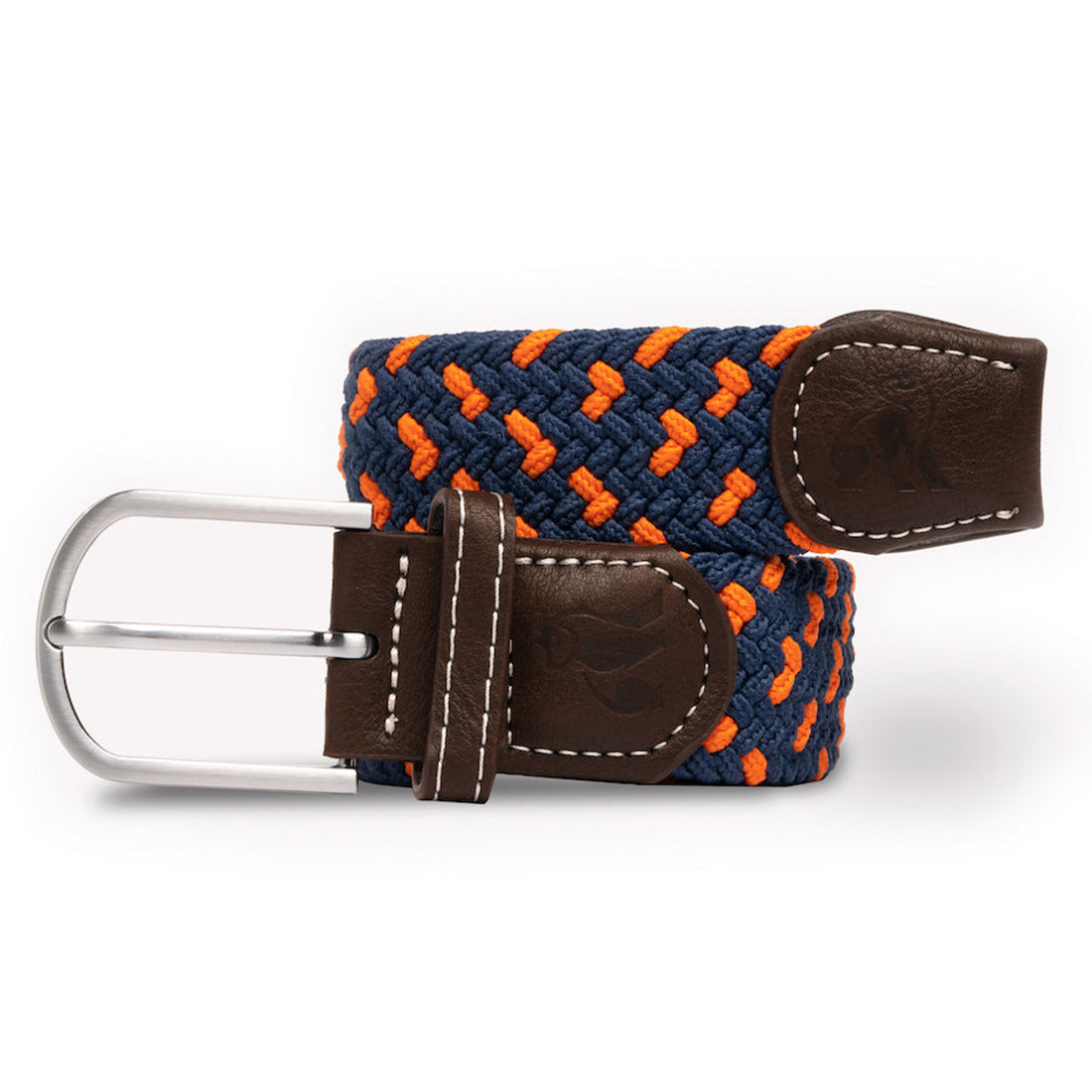 Woven Belt - Navy / Orange Spot