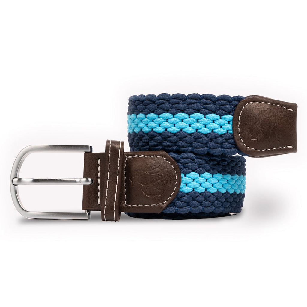 Woven Belt Sky Blue Stripe