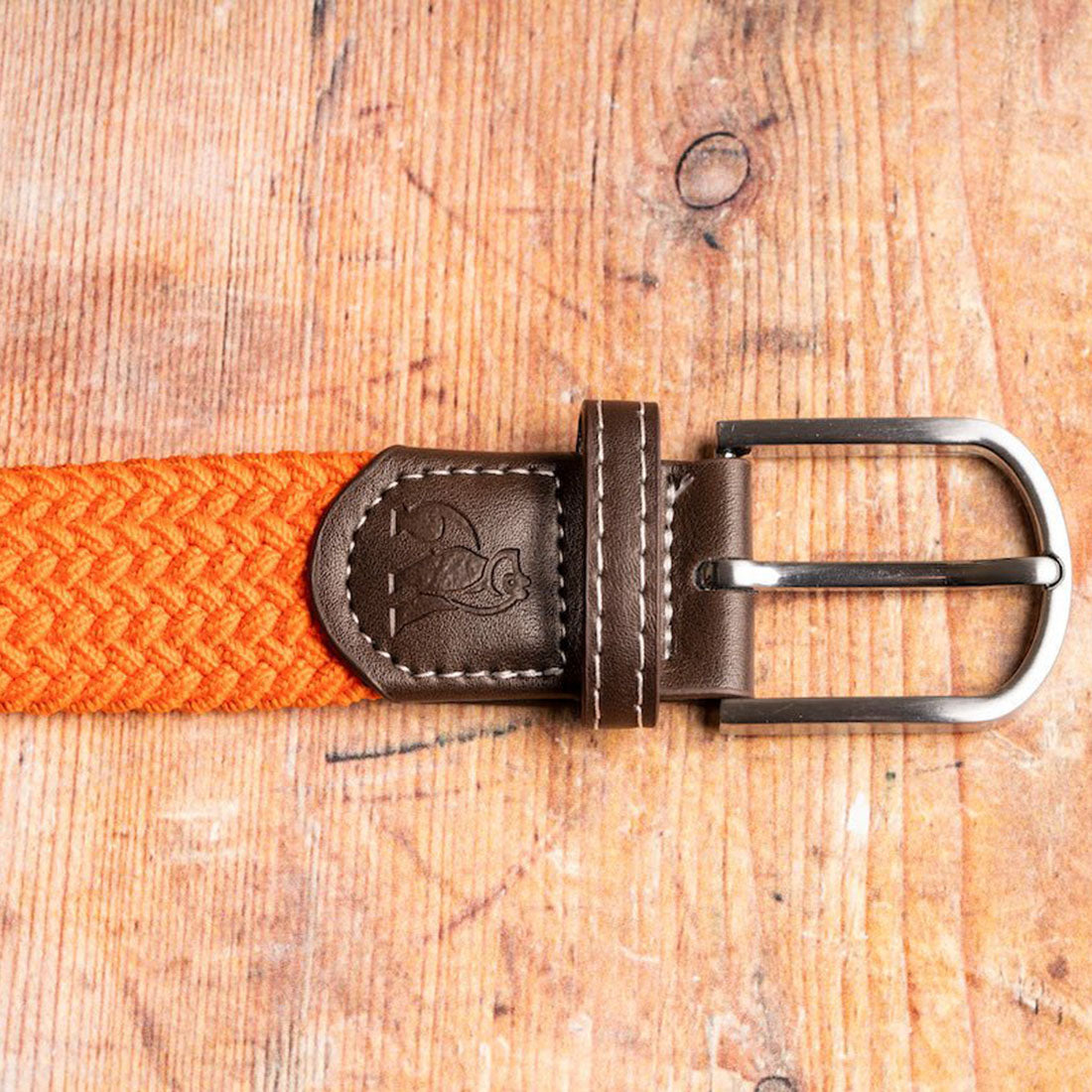 Woven Belt - Tangerine Orange