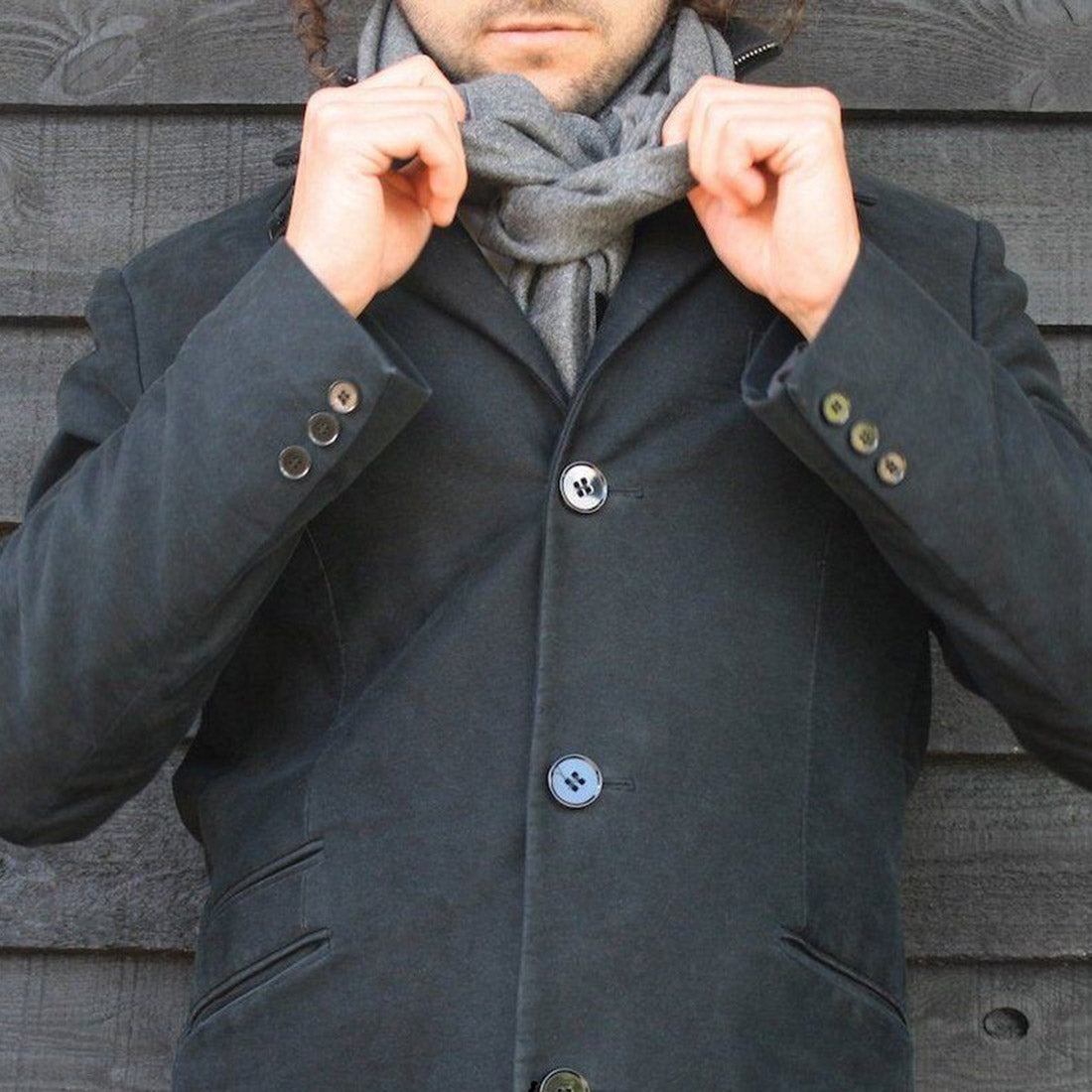 Charcoal Grey Bamboo Scarf