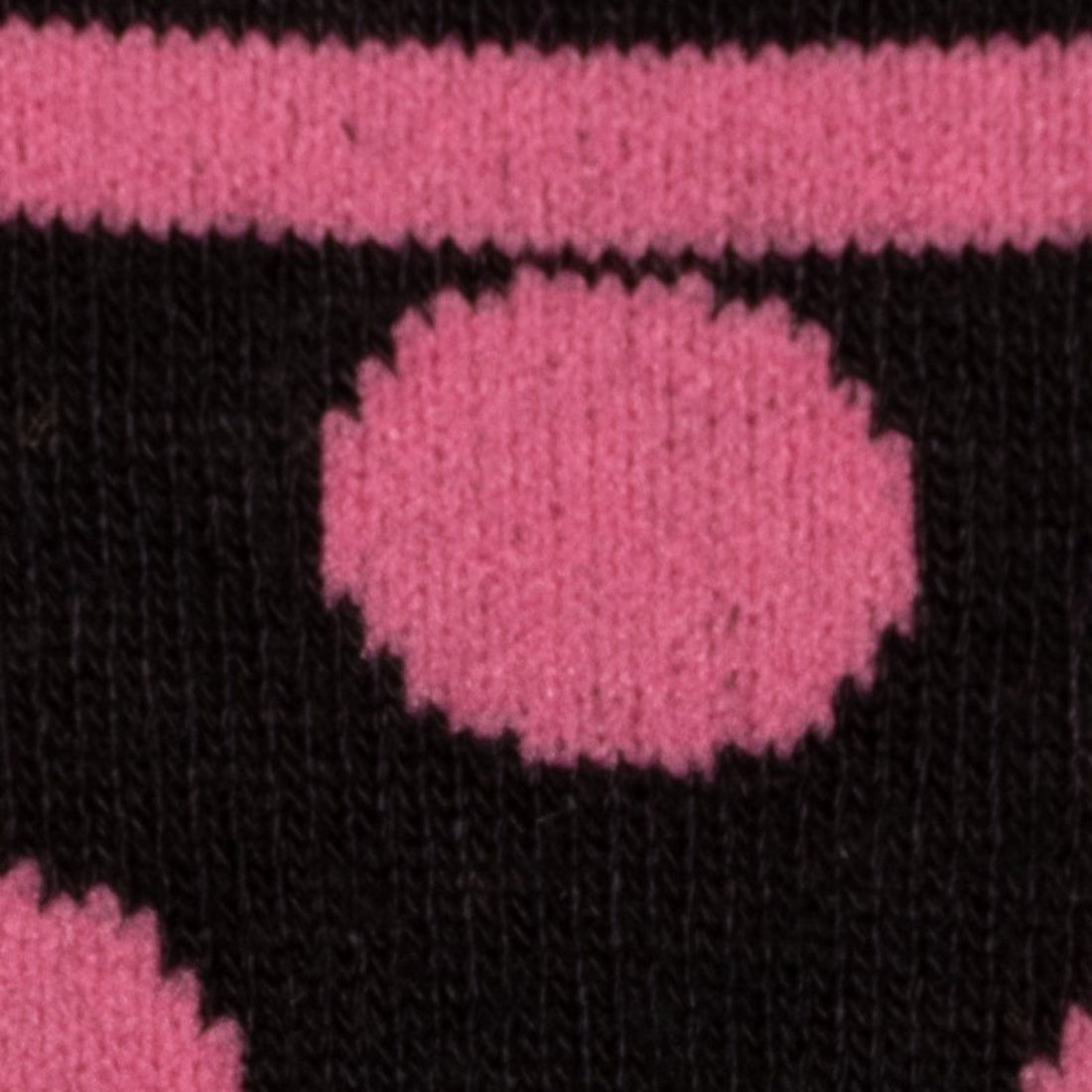 Black and Pink Polka Dot Bamboo Socks