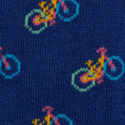 Blue Bicycle Bamboo Socks (Comfort Cuff)
