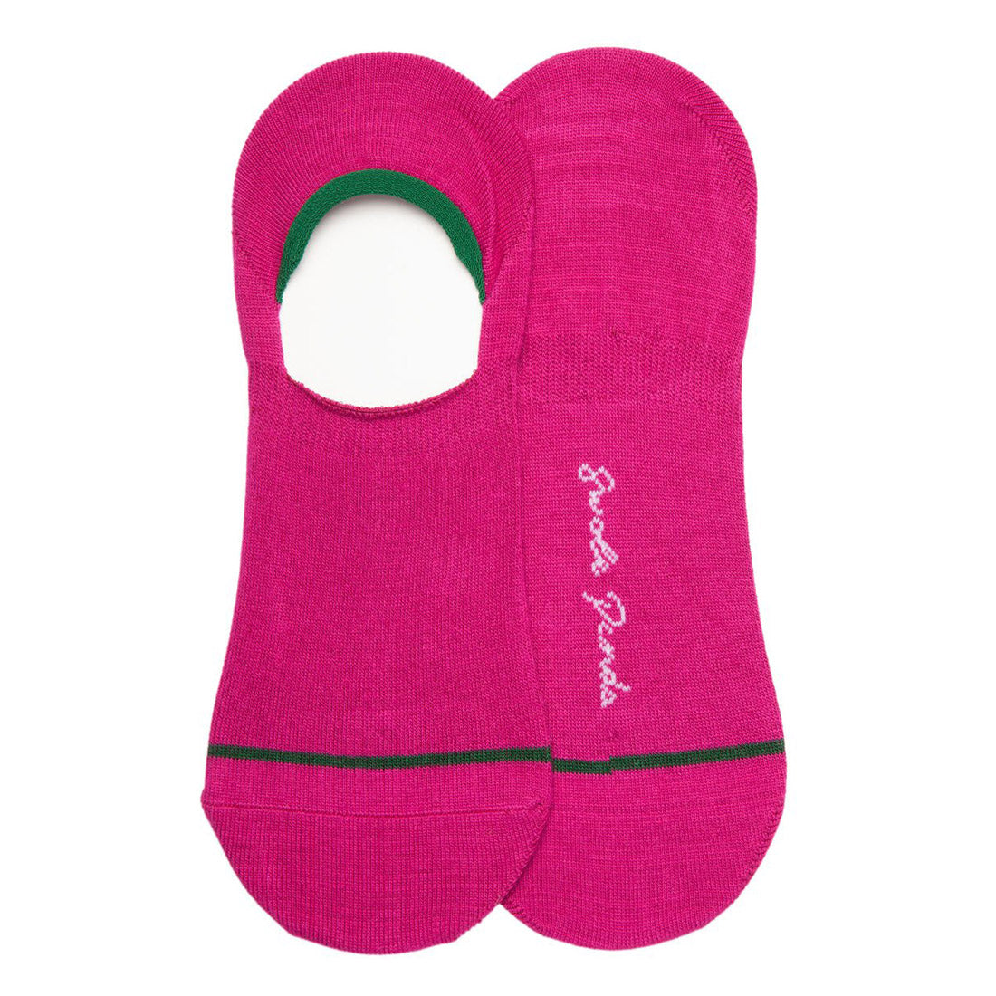 Cerise "No-Show" Bamboo Socks