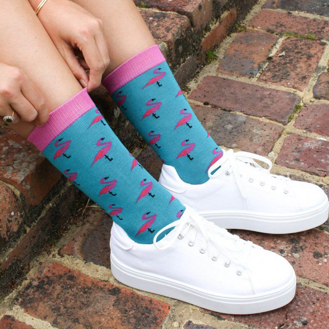 Flamingo Bamboo Socks