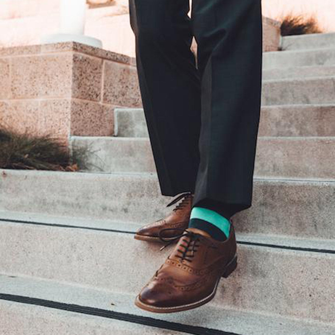 Lime Green Striped Bamboo Socks