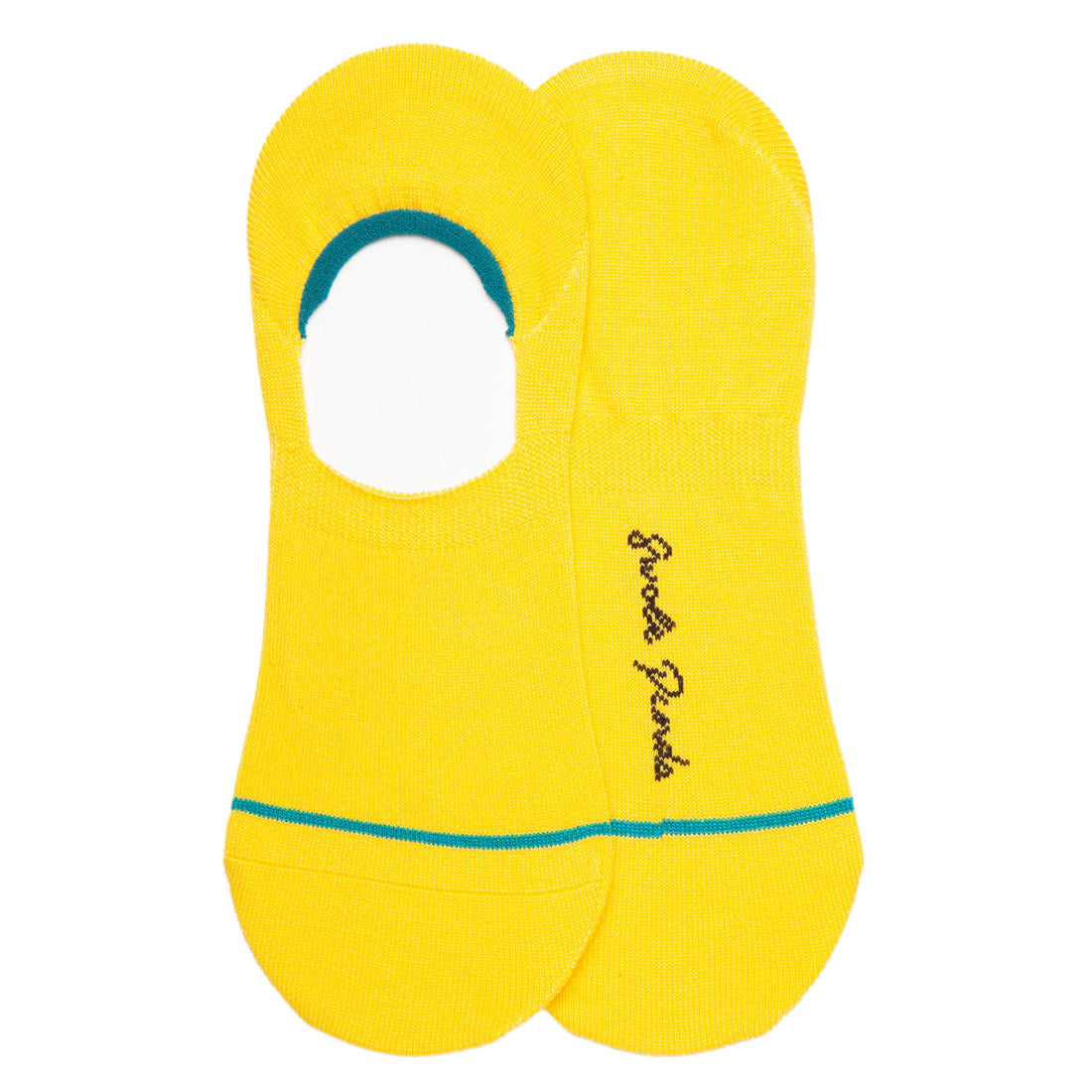 Neon Yellow No Show Bamboo Socks Swole Panda