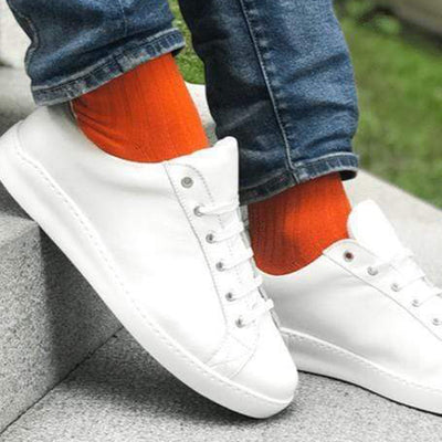 Orange Bamboo Socks