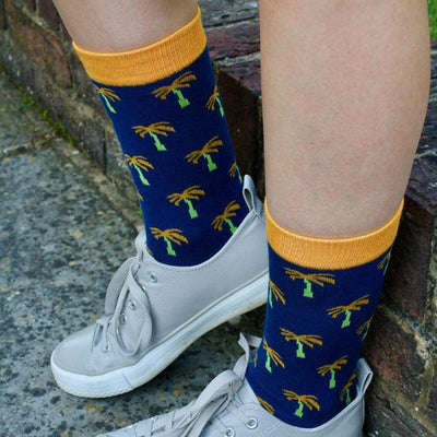 Palm Tree Bamboo Socks