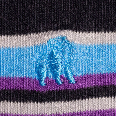 Purple and Blue Striped Bamboo Socks