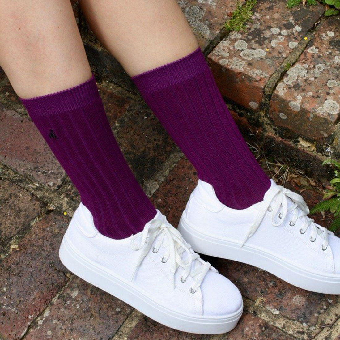 Purple Bamboo Socks