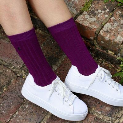 Purple Bamboo Socks