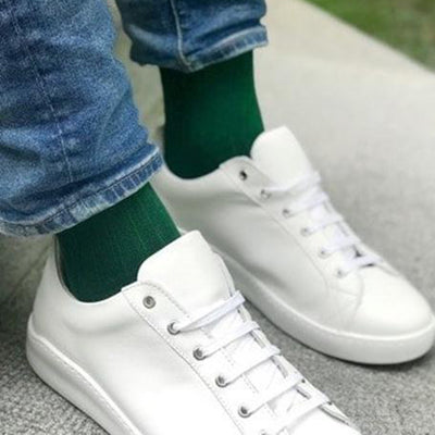 Racing Green Bamboo Socks (Comfort Cuff)