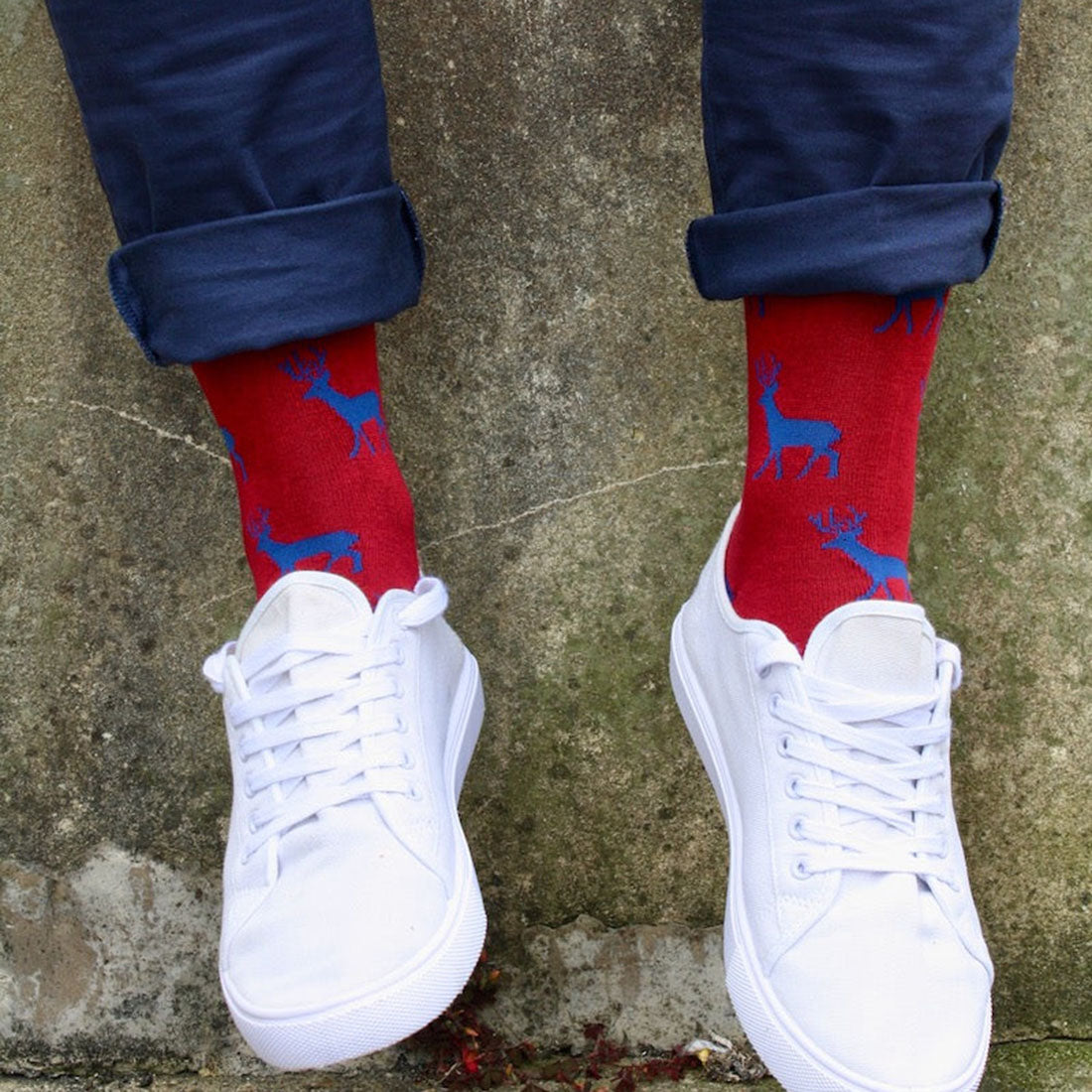 Red Stag Bamboo Socks