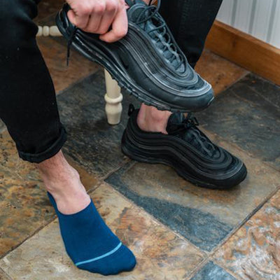 Royal Blue "No-Show" Bamboo Socks