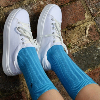 Sky Blue Bamboo Socks