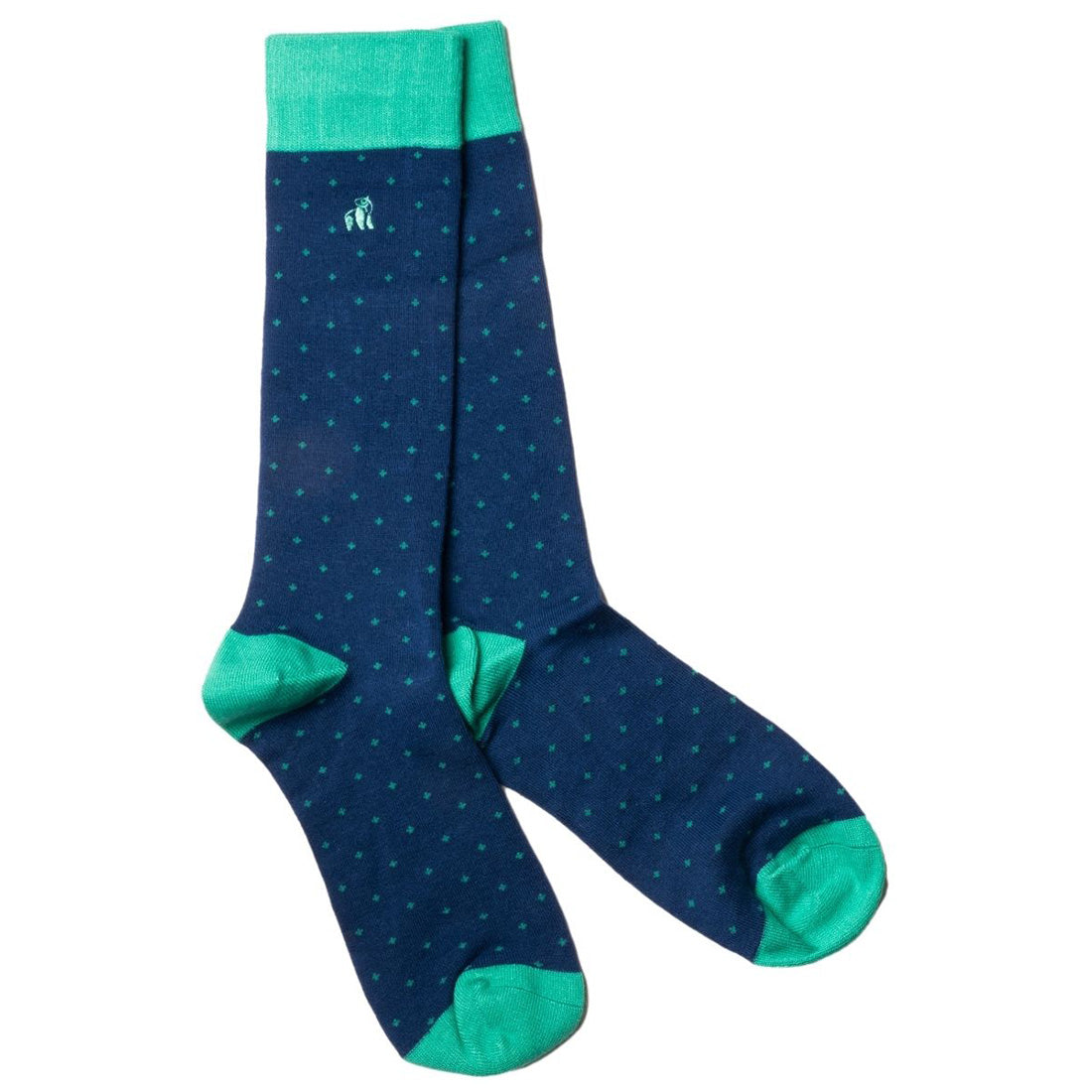 Spotted Green Bamboo Socks