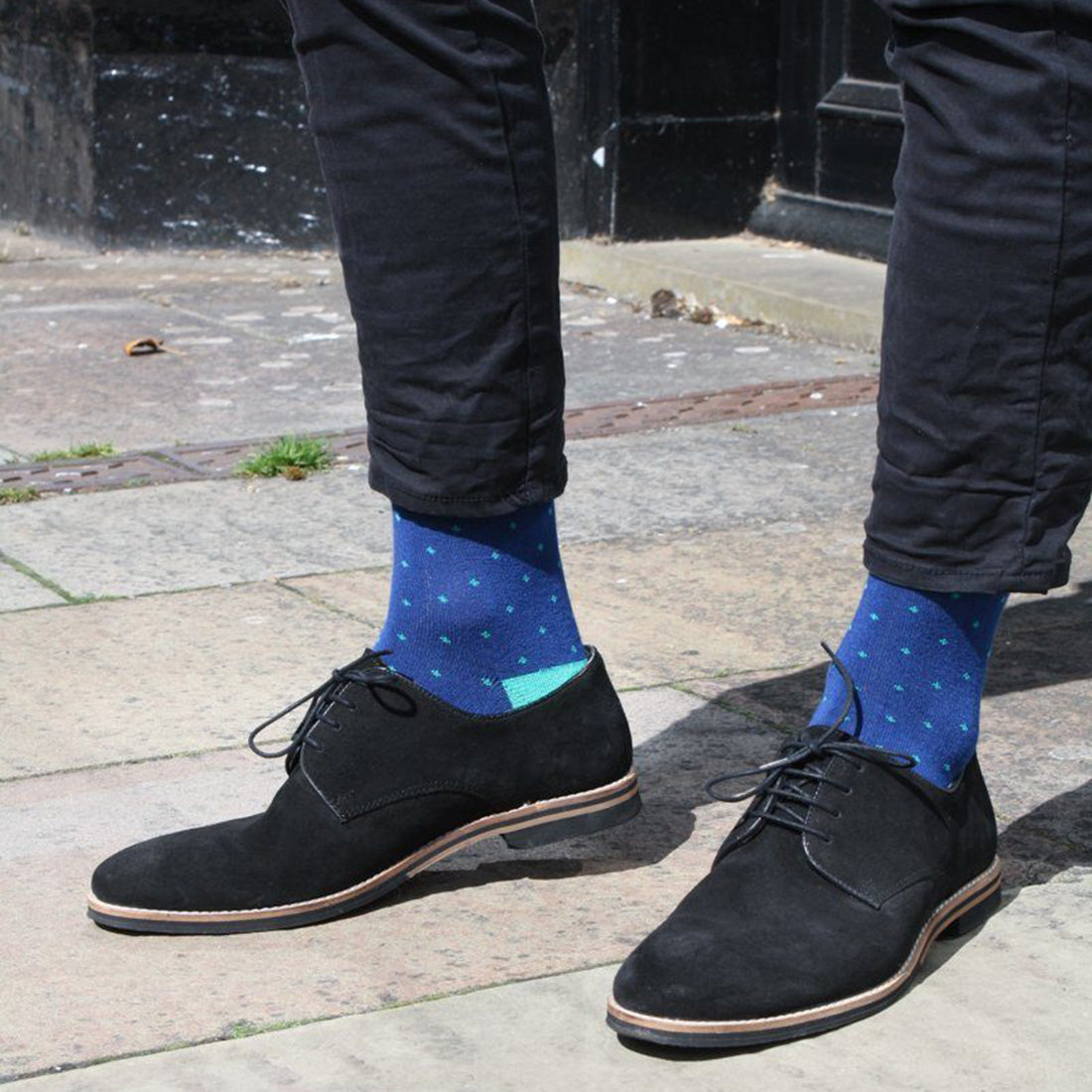 Spotted Green Bamboo Socks