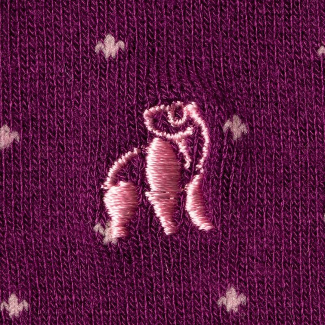 Spotted Purple Bamboo Socks