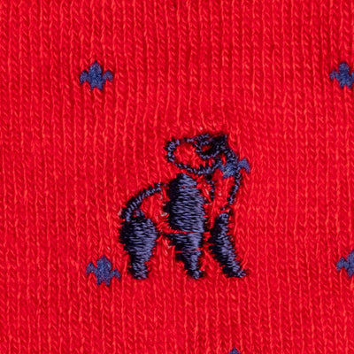 Spotted Red Bamboo Socks