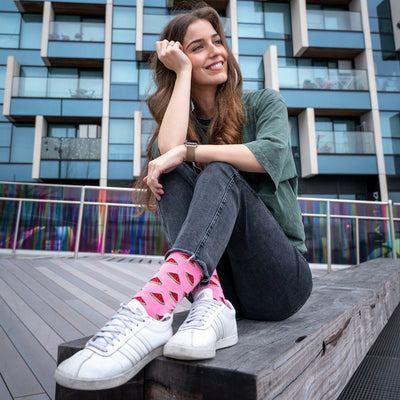 Watermelon Bamboo Socks