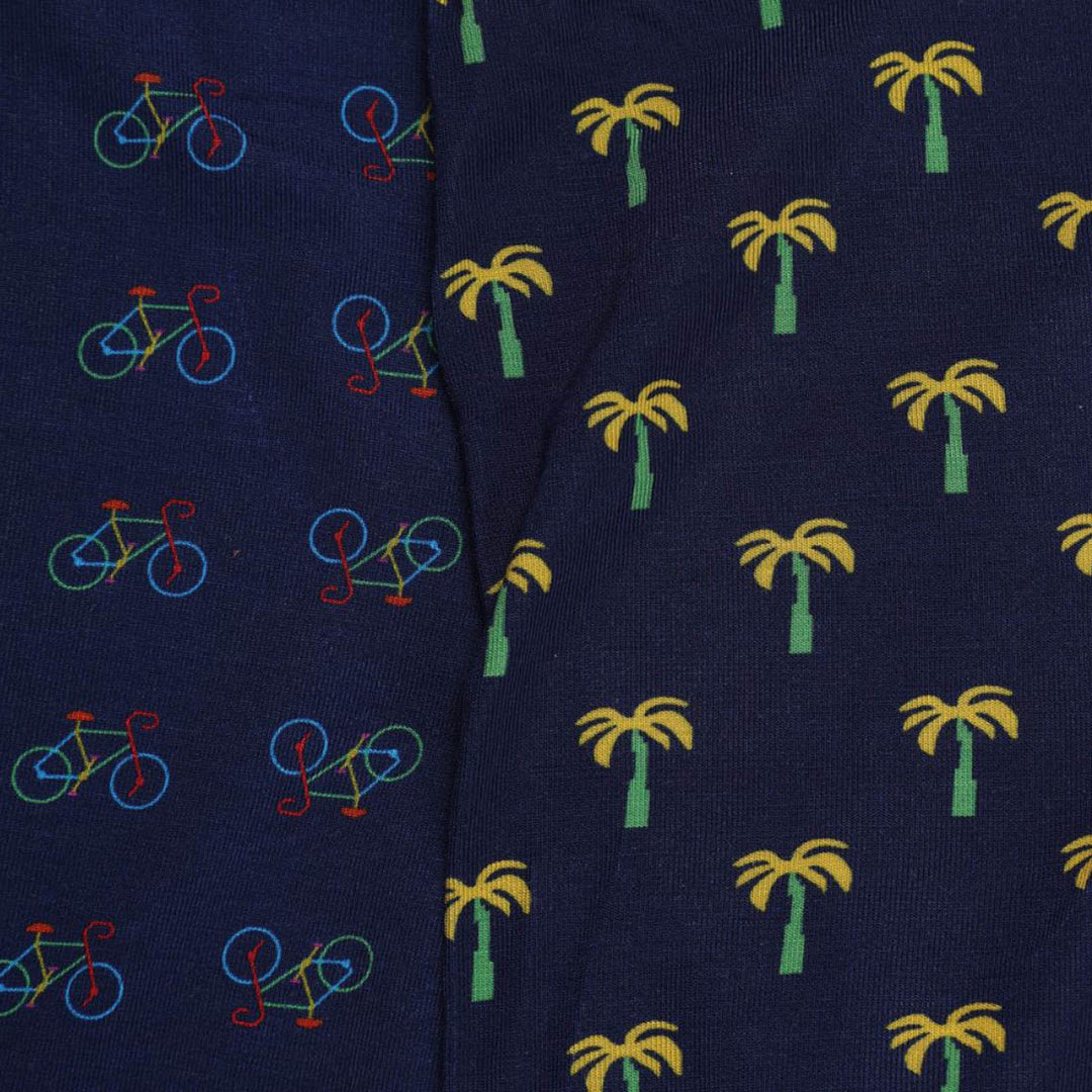 Bamboo Boxers 2 Pack - Bicycles / Palm Trees