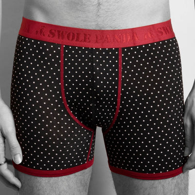 Bamboo Boxers 2 Pack - Grey & Black / White Spot
