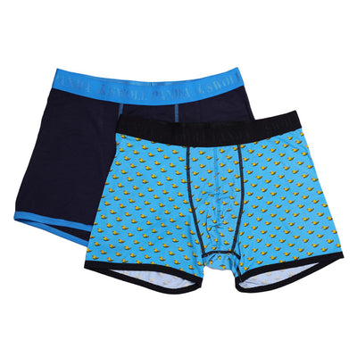 Bamboo Boxers 2 Pack - Navy Blue / Ducks