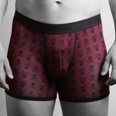 Bamboo Boxers 2 Pack - Skulls / Black & White Spot