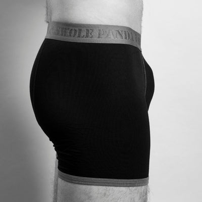 Bamboo Boxers - Black / Grey Band